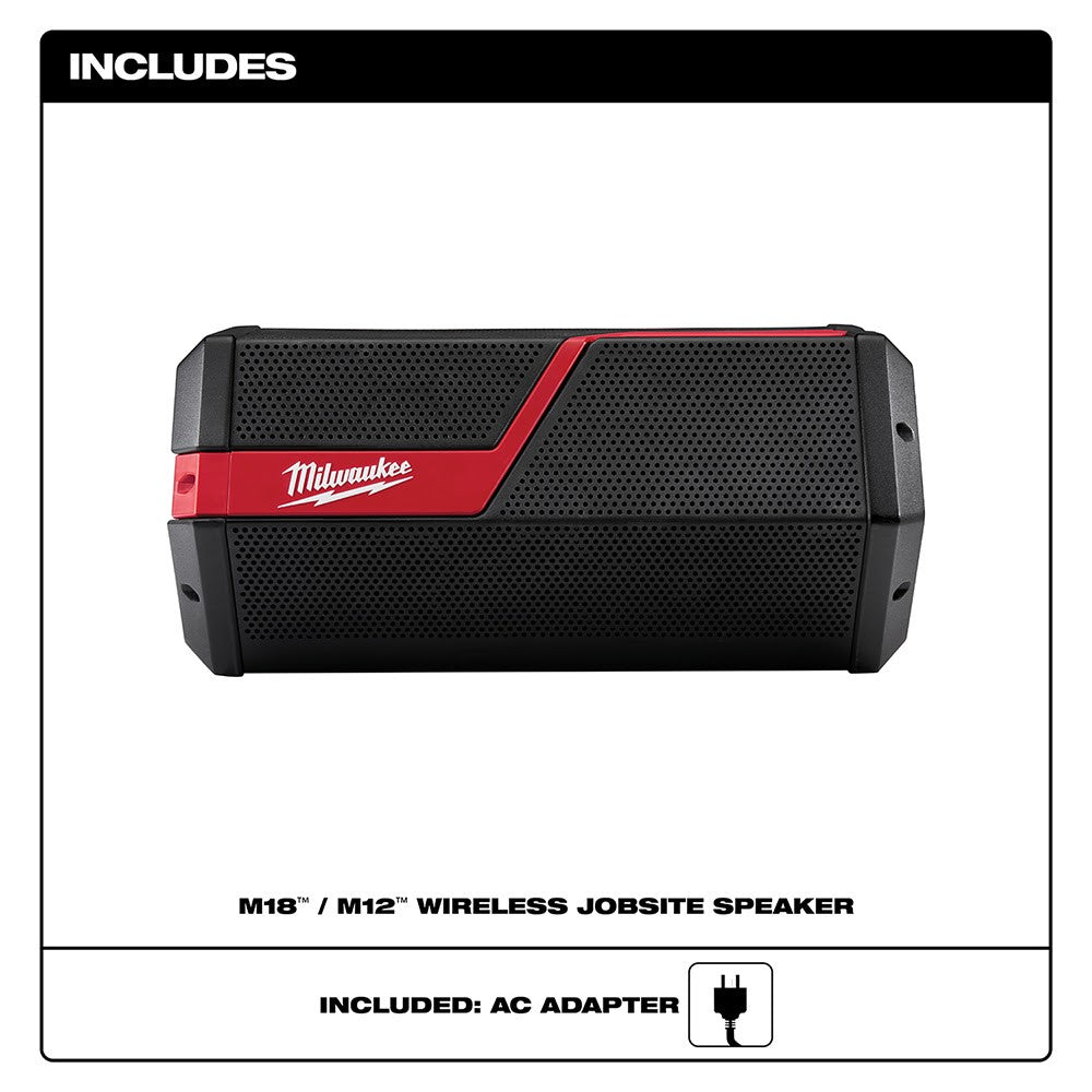 Milwaukee 2891-20 M18/M12 Wireless Jobsite Speaker, Bare