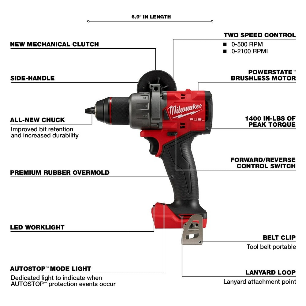 Milwaukee 2903-20 M18 FUEL 1/2 Drill/Driver, Bare Tool