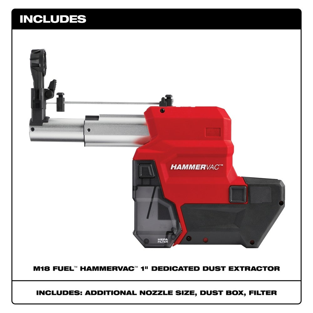 Milwaukee 2912-DE M18 FUEL™ HAMMERVAC™ 1 Dedicated Dust Extractor