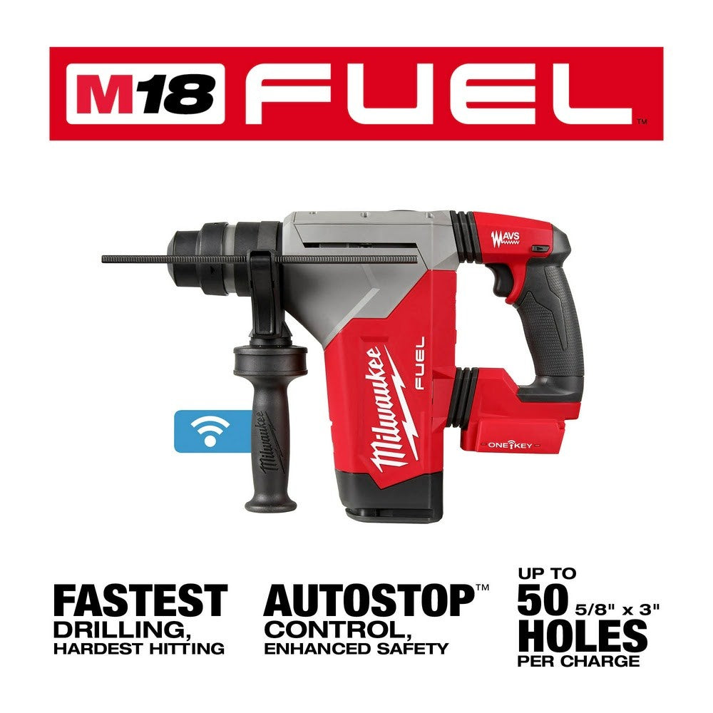 Milwaukee 2915-20 M18 FUEL 1-1/8 SDS Plus Rotary Hammer, Bare Tool