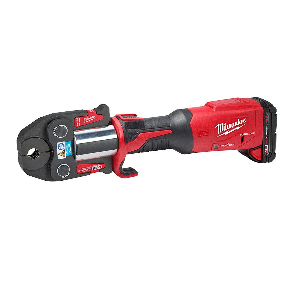 Milwaukee 2922-22M M18™ FORCE LOGIC™ Press Tool w/ ONE-KEY™ w/ ¼” – 7/8” Streamline™ ACR Press Jaws