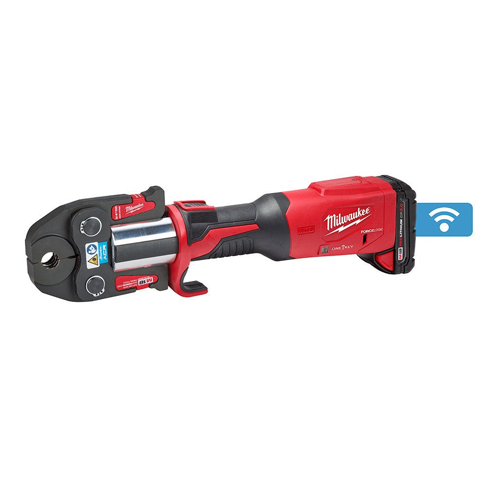 Milwaukee 2922-22M M18™ FORCE LOGIC™ Press Tool w/ ONE-KEY™ w/ ¼” – 7/8” Streamline™ ACR Press Jaws