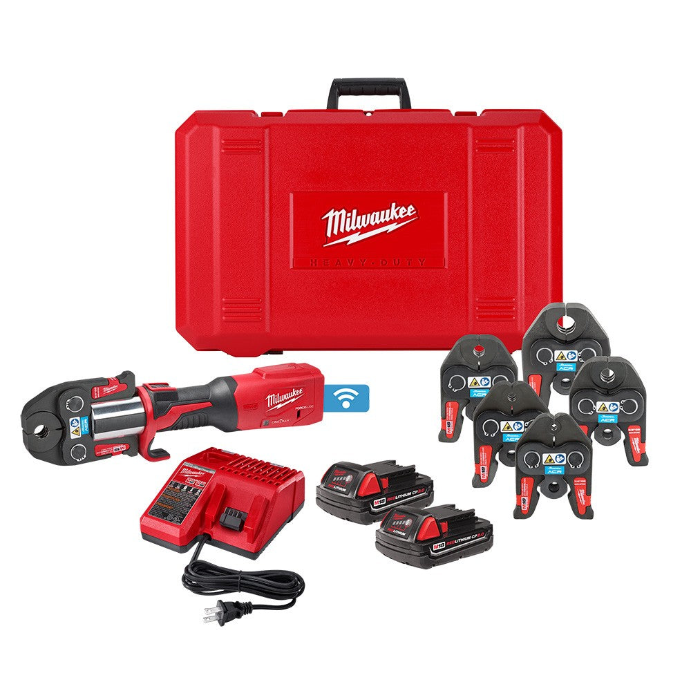 Milwaukee 2922-22M M18™ FORCE LOGIC™ Press Tool w/ ONE-KEY™ w/ ¼” – 7/8” Streamline™ ACR Press Jaws