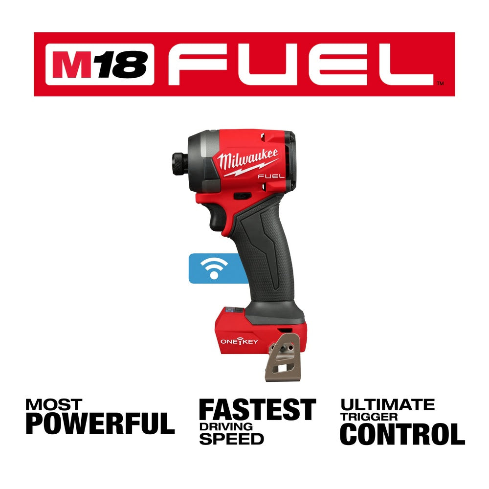 Milwaukee 2957-20 M18 FUEL 1/4 Hex Impact Driver w/ ONE-KEY