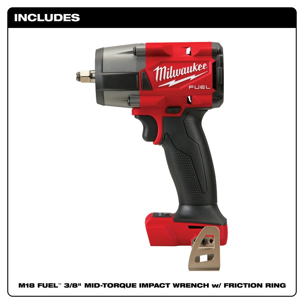 Milwaukee  2960-20 M18 FUEL™ 3/8 Mid-Torque Impact Wrench w/ Friction Ring, Bare Tool