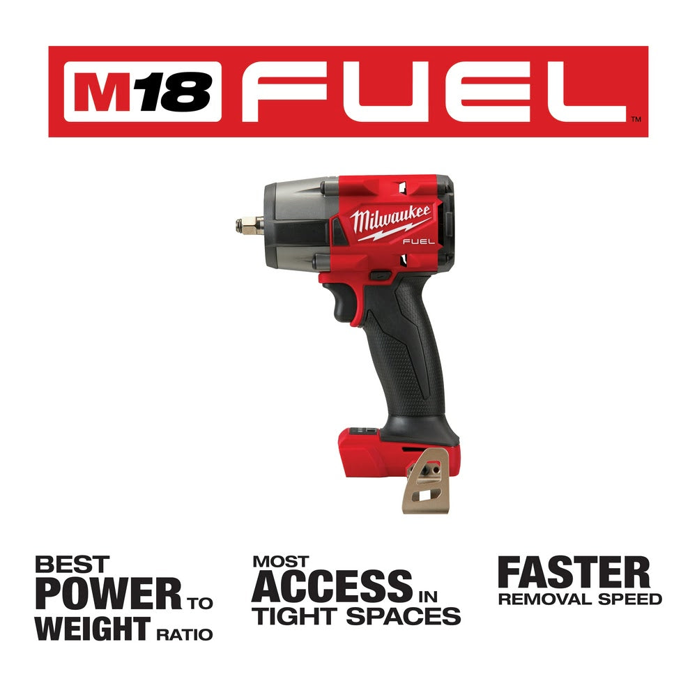 Milwaukee  2960-20 M18 FUEL™ 3/8 Mid-Torque Impact Wrench w/ Friction Ring, Bare Tool