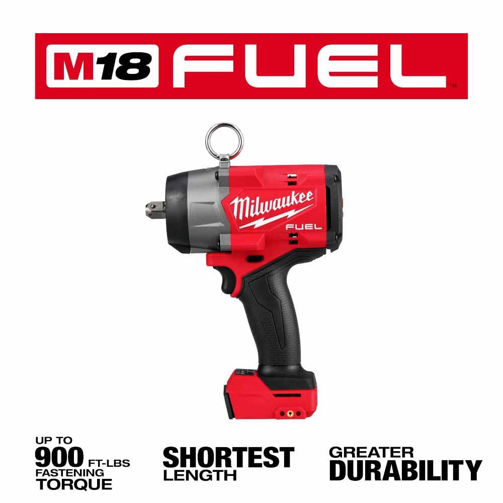 Milwaukee 2966-20 M18 FUEL 1/2 High Torque Impact Wrench w/ Pin Detent, Bare