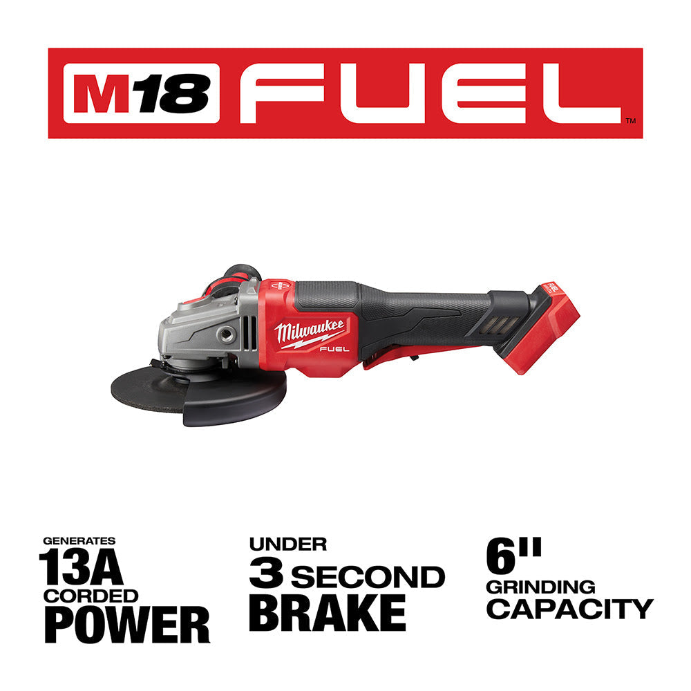 Milwaukee 2980-20 M18 FUEL 4-1/2 - 6 GRINDER, PADDLE SWITCH NO-LOCK, Bare