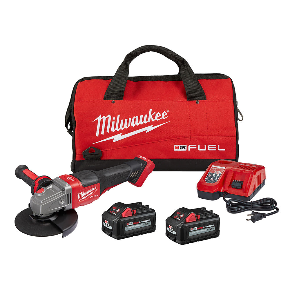 Milwaukee 2980-22 M18 FUEL 4-1/2 6 GRINDER, PADDLE SWITCH NO-LOCK 2 BATT KIT