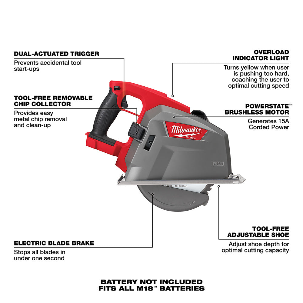 Milwaukee 2982-20 M18 FUEL 8 Metal Cutting Circular Saw (Tool Only)