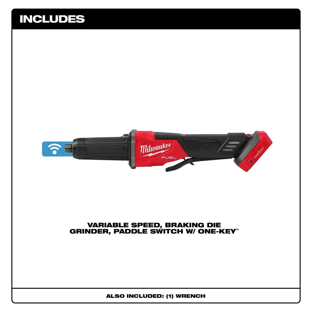 Milwaukee 2984-20 M18 FUEL Variable Speed, Braking Die Grinder, Paddle Switch w/ ONE-KEY?