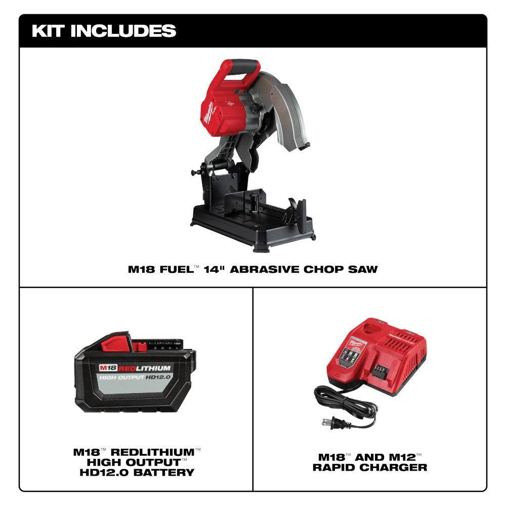 Milwaukee 2990-21HD M18 FUEL™ 14 Abrasive Chop Saw