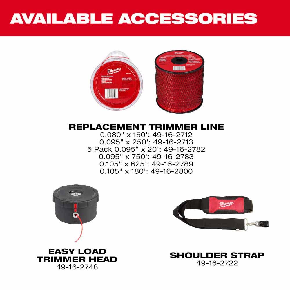 Milwaukee 3006-22 M18 FUEL 17” Dual Battery String Trimmer Kit