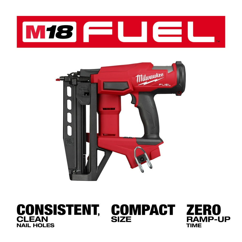 Milwaukee 3020-20 M18 FUEL 16 Gauge Straight Finish Nailer