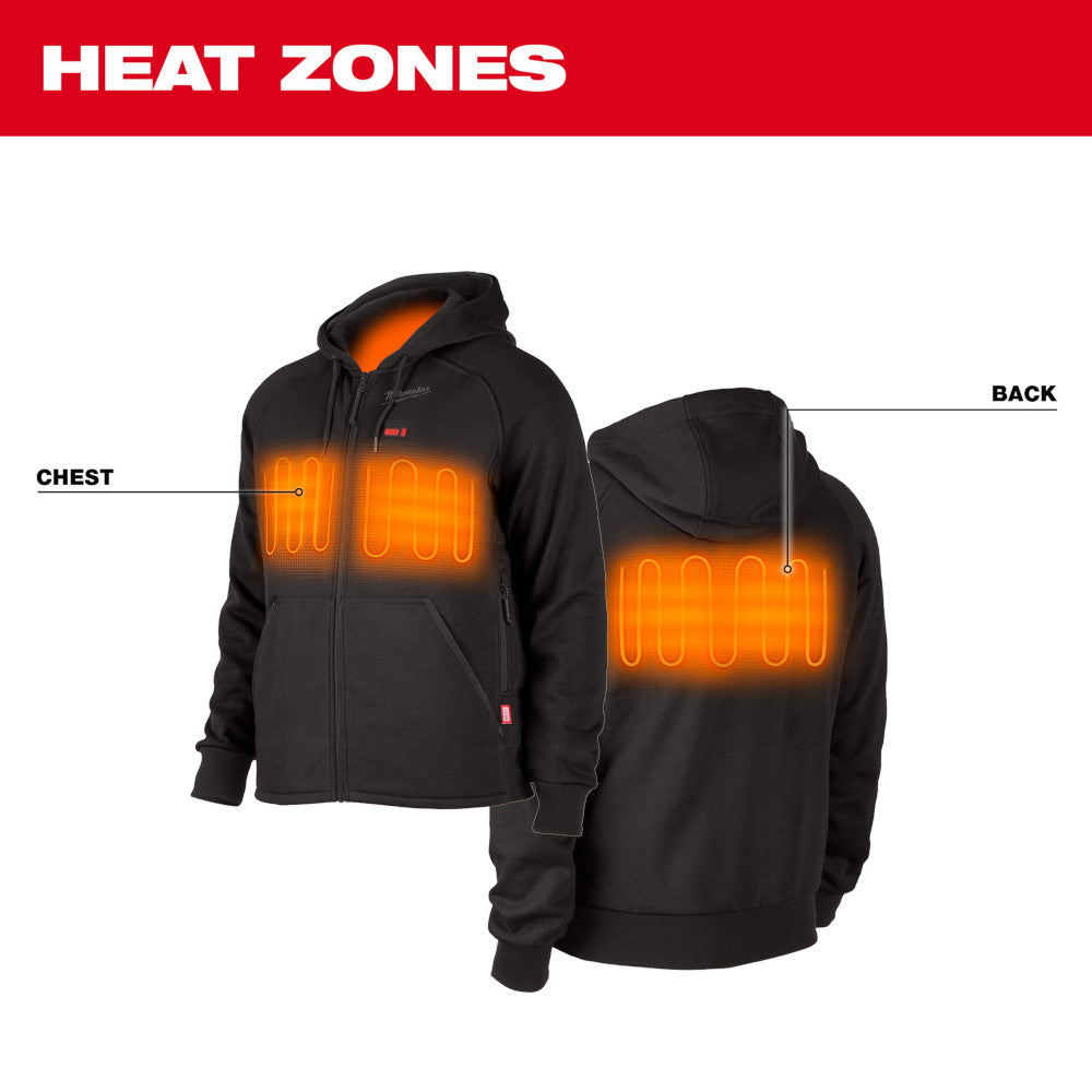 Milwaukee 306B-20 M12 Heated Hoodie Black (Hoodie Only)