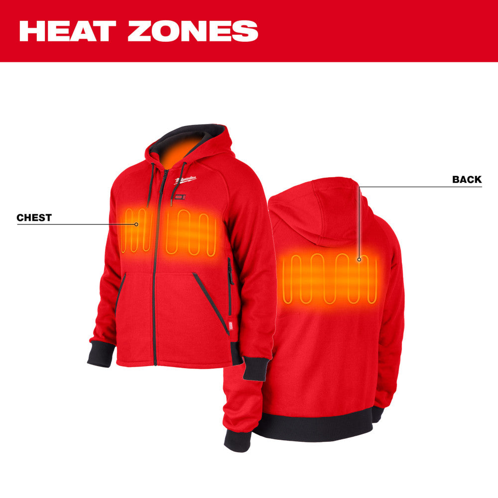 Milwaukee 306R-20 M12 Heated Hoodie Red (Hoodie Only)