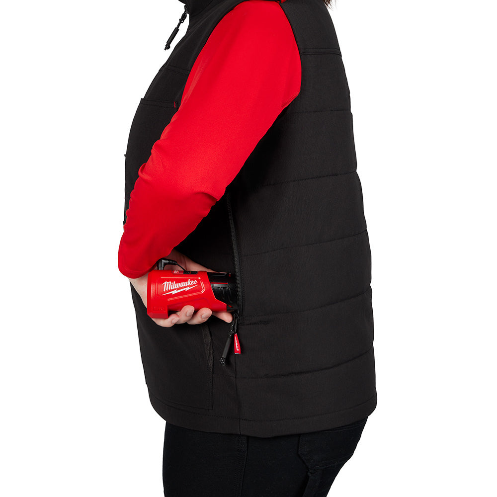 Milwaukee 334B-20 M12 Womens Heated AXIS Vest Black (Vest Only)