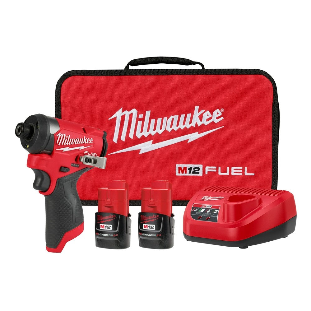 Milwaukee 3453-22 M12 FUEL 1/4 Hex Impact Driver Kit