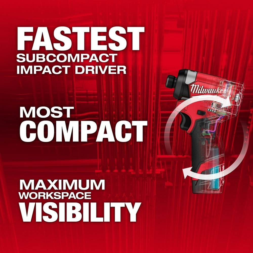 Milwaukee 3453-22 M12 FUEL 1/4 Hex Impact Driver Kit