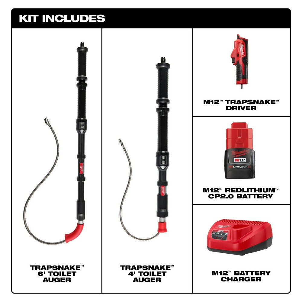 Milwaukee 3577-21 M12 TRAPSNAKE 2 - Tool Combo Kit