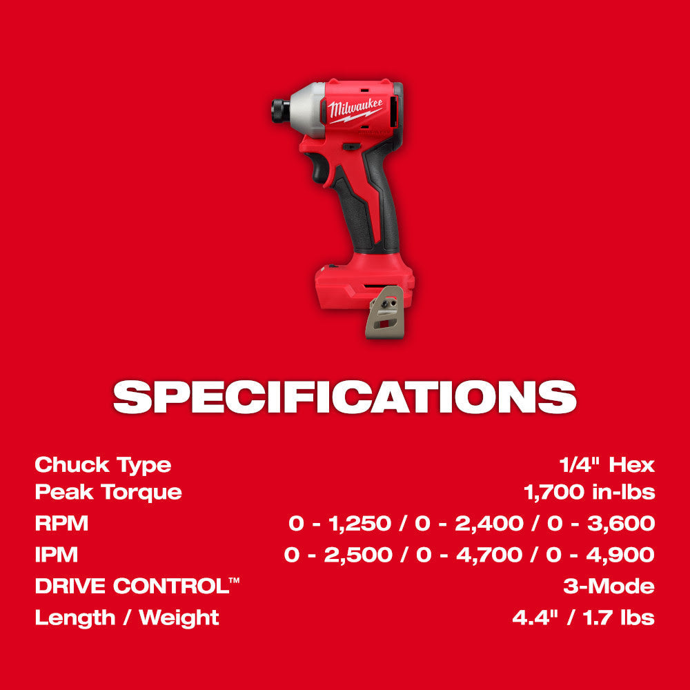 Milwaukee 3693-24CX M18 4-Tool Combo Kit