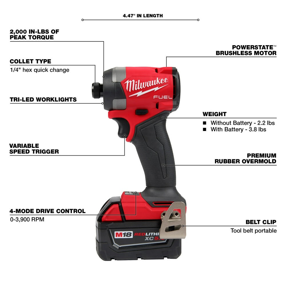 Milwaukee 3697-22 M18 FUEL 2-Tool Combo Kit