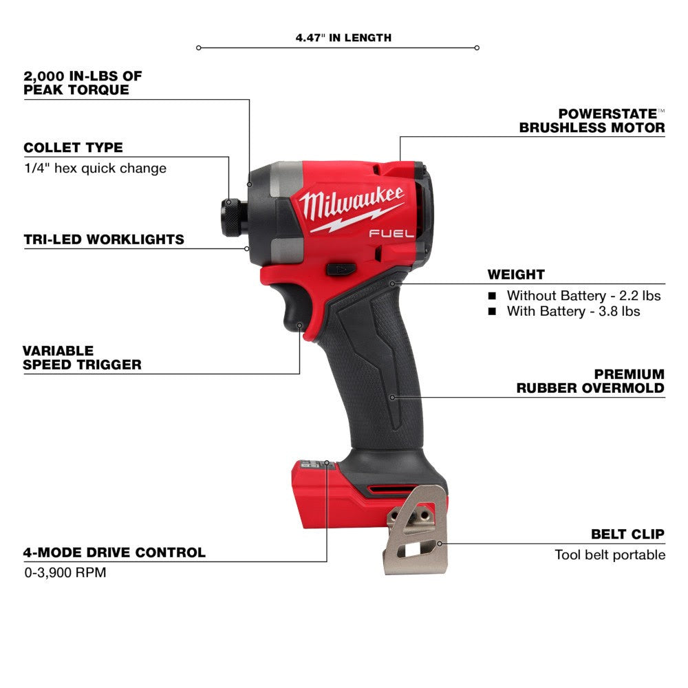 Milwaukee 3697-27 M18 Fuel 7-Tool Combo Kit