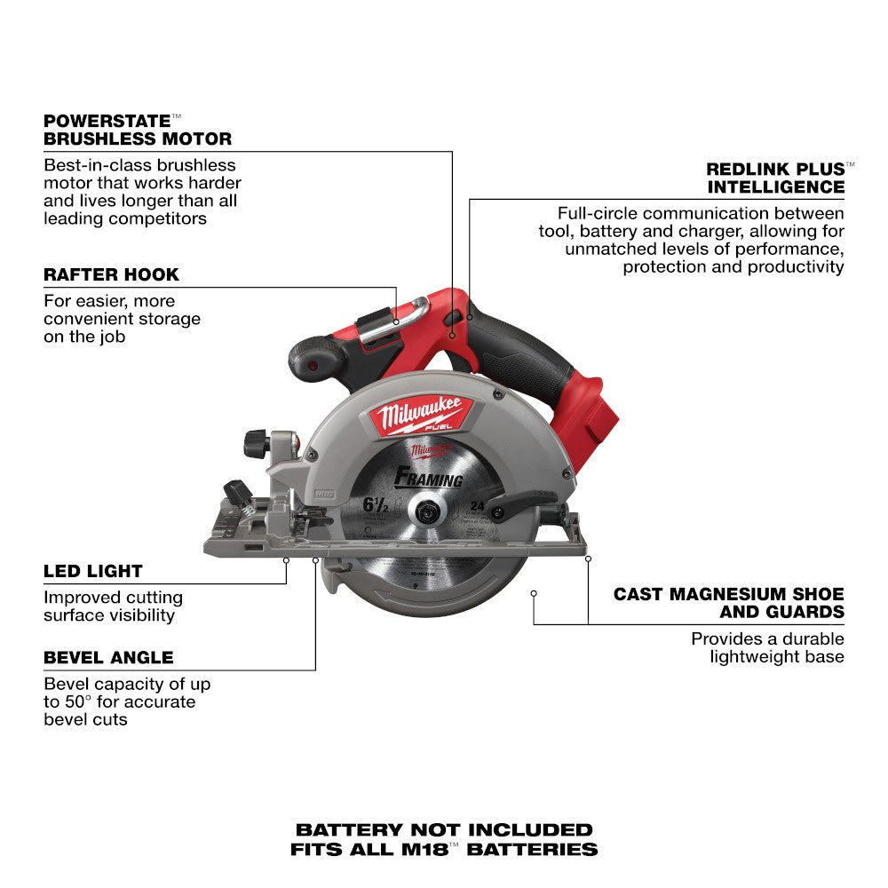 Milwaukee 3697-27 M18 Fuel 7-Tool Combo Kit