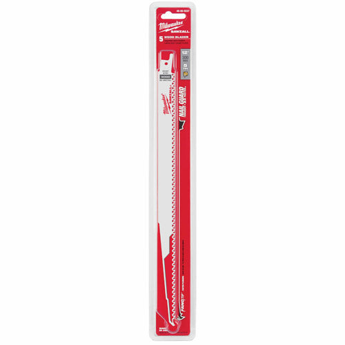 Milwaukee 48-00-5037 12 x 6TPI Bi-Metal Super Sawzall Blade 5-Pack