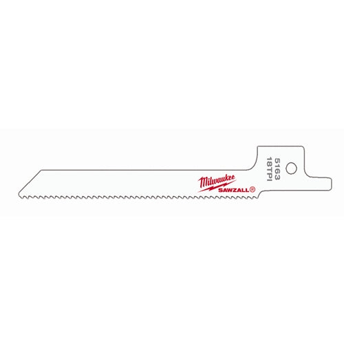 Milwaukee 48-00-5163 3-5/8 x 18TPI Bi-Metal Super Sawzall Blade