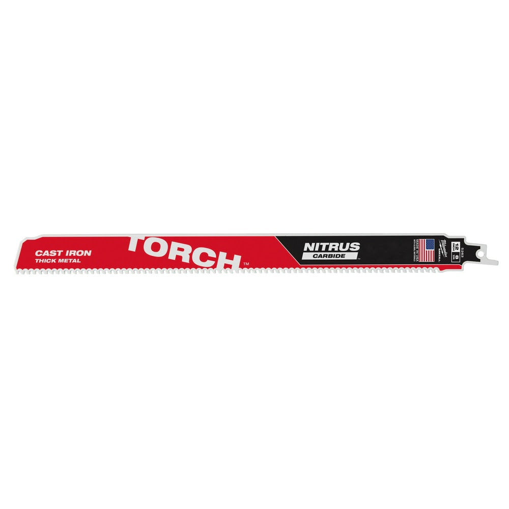 Milwaukee 48-00-5263 12” 7TPI The TORCH™ with NITRUS Carbide™ for Cast Iron SAWZALL®  Blade 1Pk