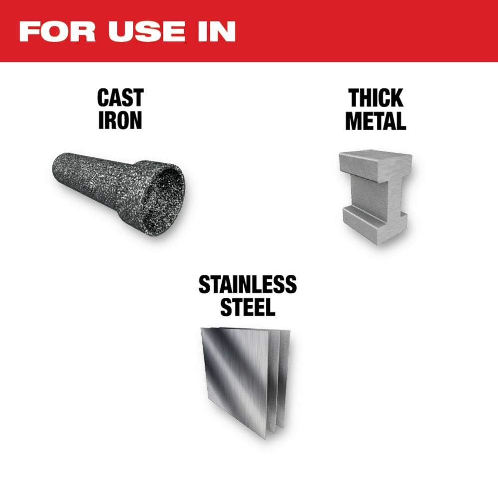 Milwaukee 48-00-5263 12” 7TPI The TORCH™ with NITRUS Carbide™ for Cast Iron SAWZALL®  Blade 1Pk