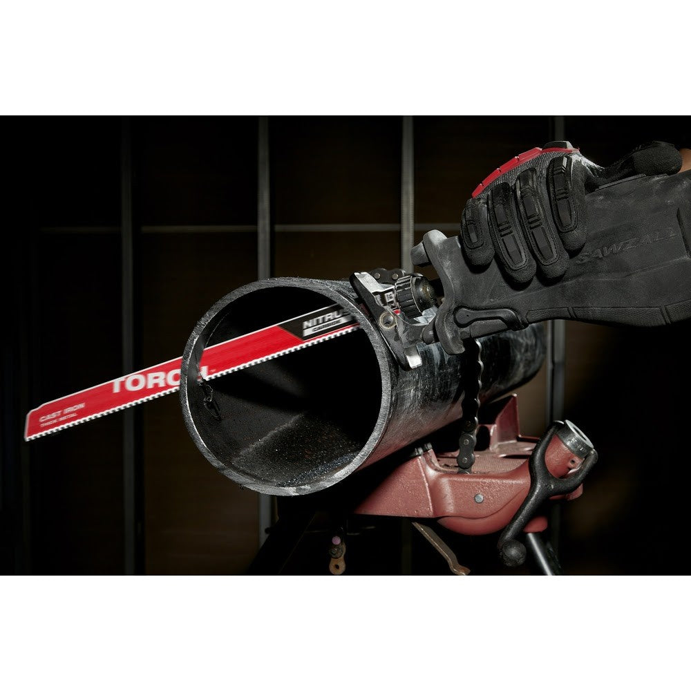 Milwaukee 48-00-5263 12” 7TPI The TORCH™ with NITRUS Carbide™ for Cast Iron SAWZALL®  Blade 1Pk