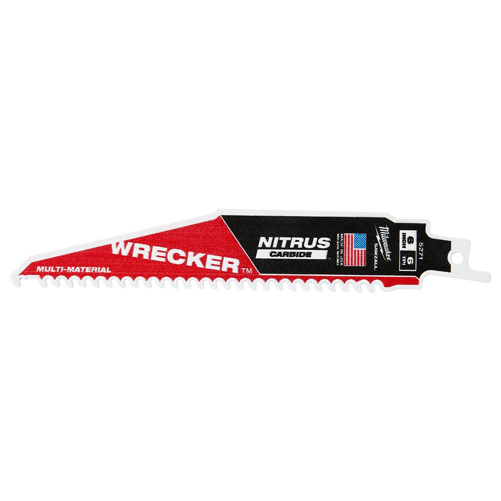 Milwaukee 48-00-5271 6 6TPI The Wrecker with Nitrus Carbide 1Pk