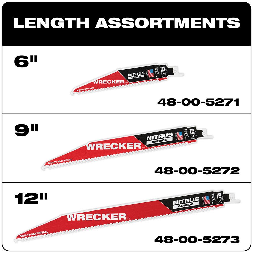 Milwaukee 48-00-5271 6 6TPI The Wrecker with Nitrus Carbide 1Pk