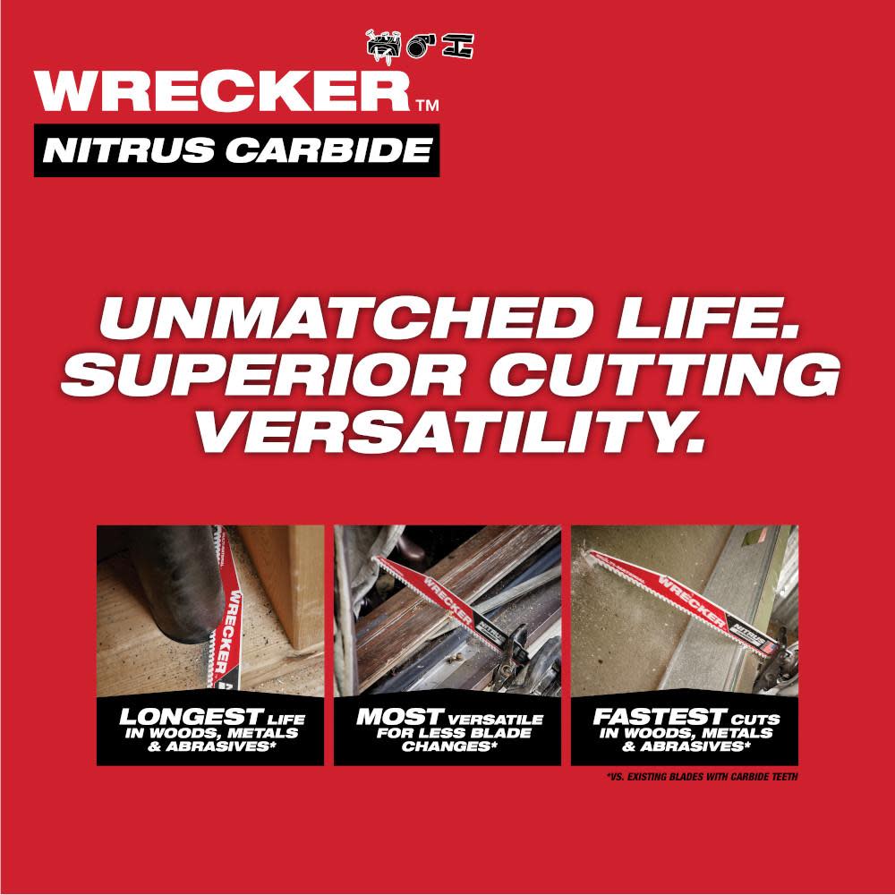 Milwaukee 48-00-5271 6 6TPI The Wrecker with Nitrus Carbide 1Pk