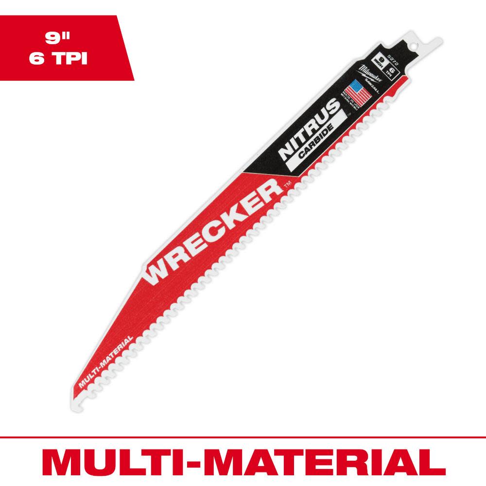 Milwaukee 48-00-5272 9 6TPI The Wrecker with Nitrus Carbide 1Pk