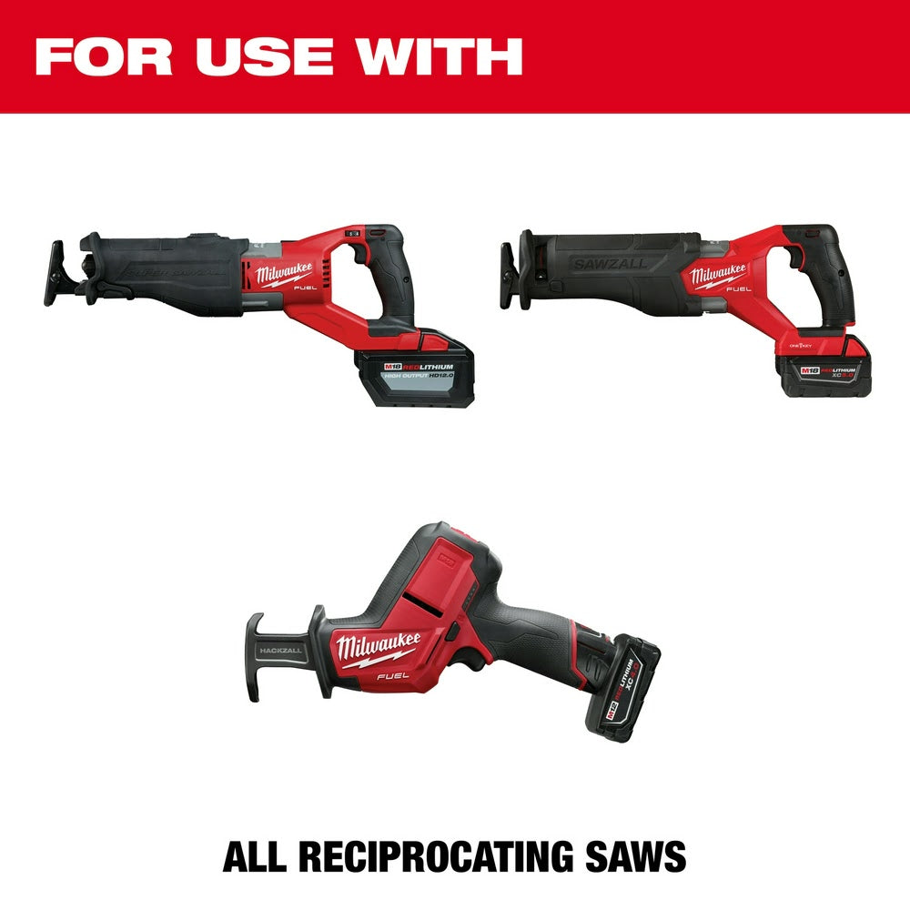 Milwaukee 48-00-5331 6 3TPI The AX™ with Carbide Teeth for Pruning & Clean Wood SAWZALL® Blade 3Pk