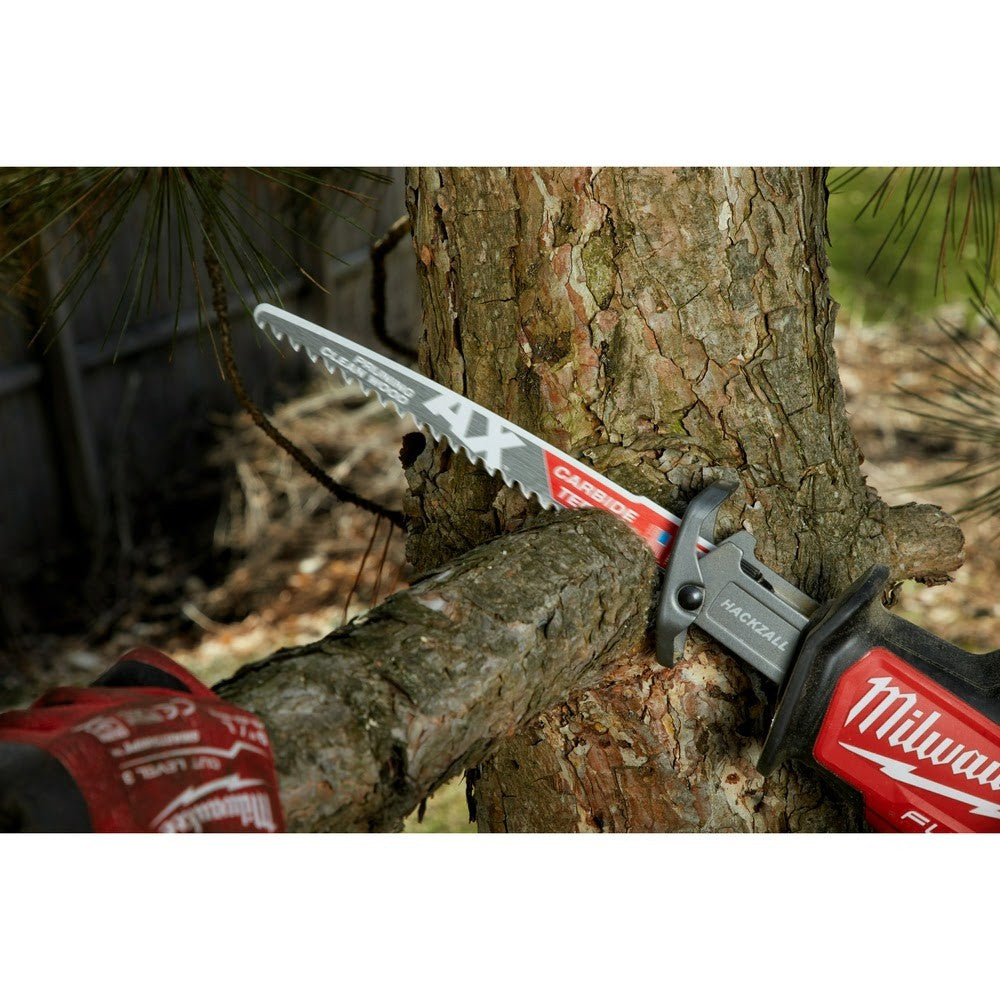 Milwaukee 48-00-5331 6 3TPI The AX™ with Carbide Teeth for Pruning & Clean Wood SAWZALL® Blade 3Pk