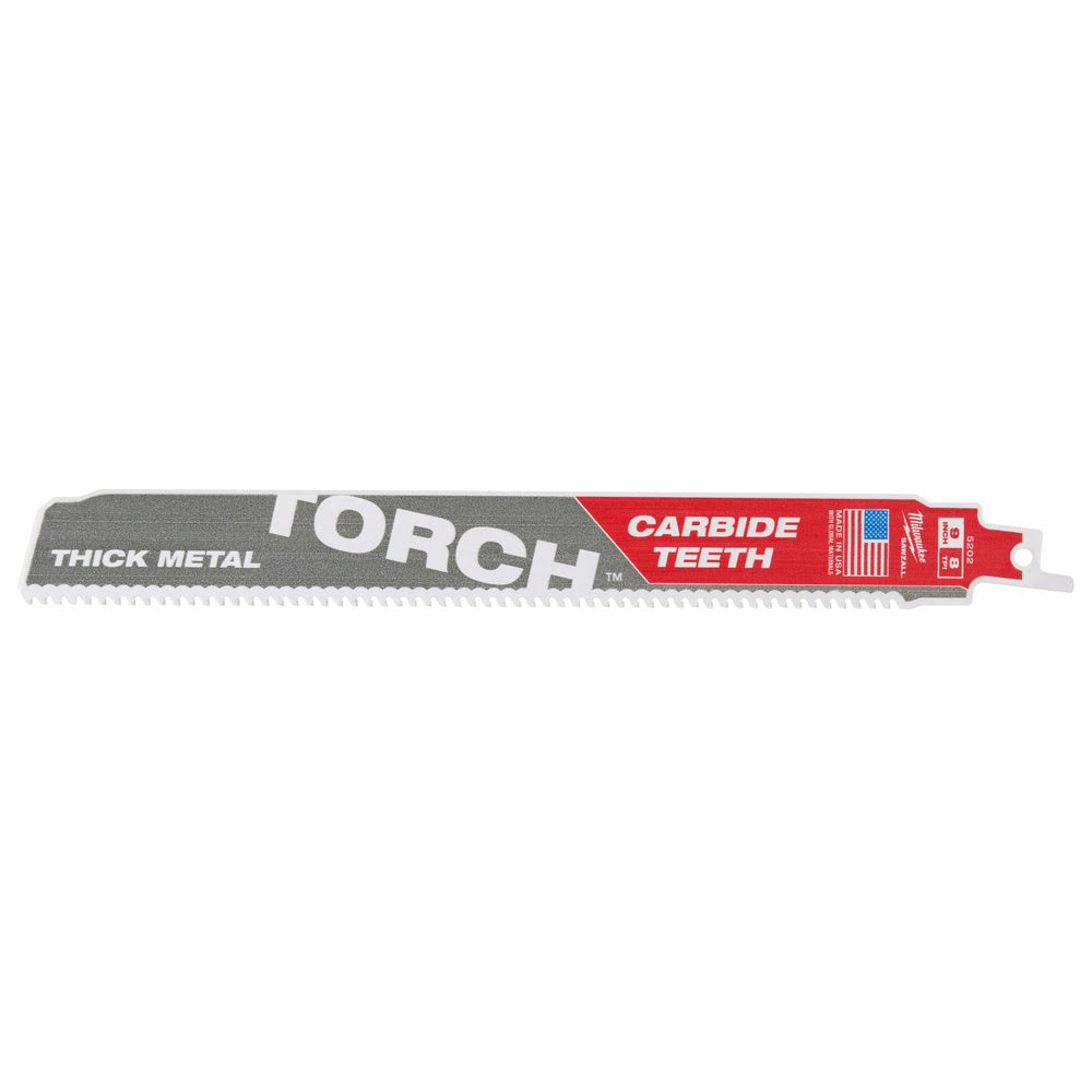 Milwaukee 48-00-5502 9 7TPI Torch Metal Cutting Sawzall Blade with Carbide Teeth, 5 Pack