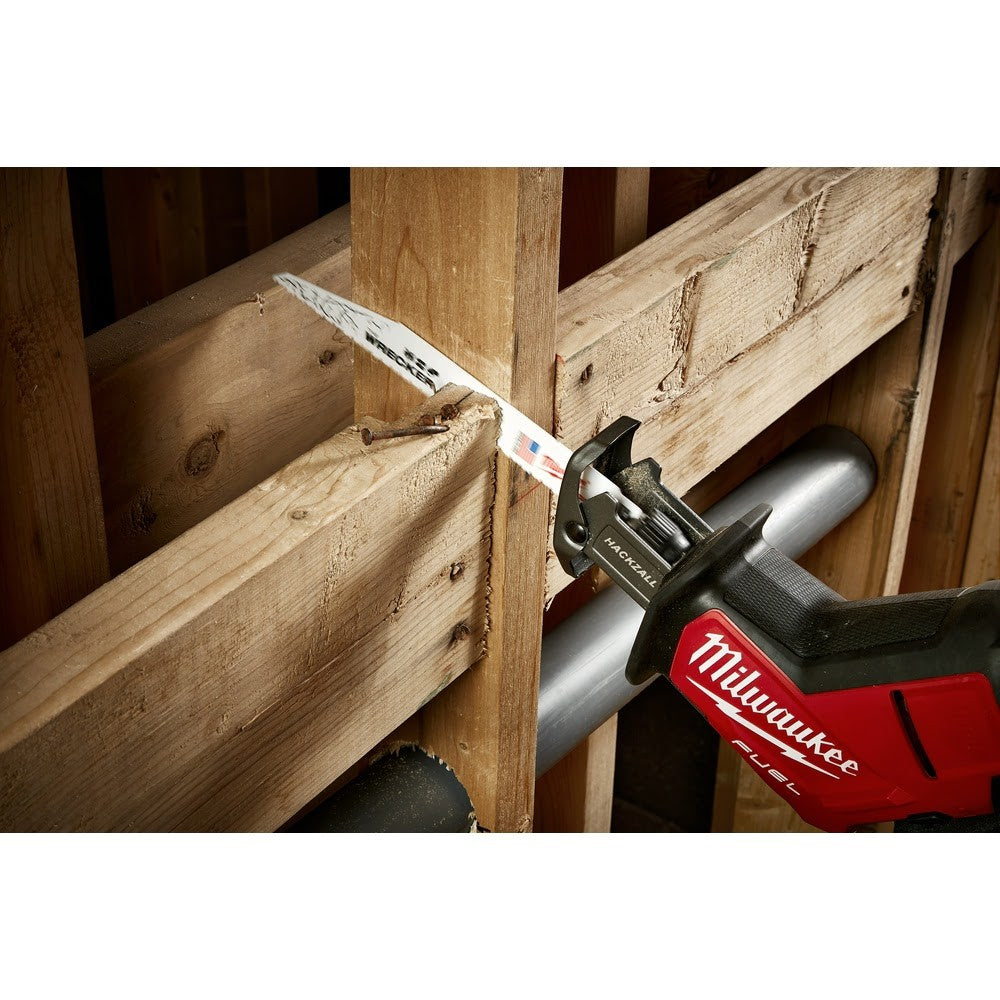 Milwaukee 48-00-5706 9 x 8TPI Super Sawzall Wrecker Blade, 5-Pack