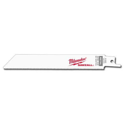 Milwaukee 48-00-8182 Super Sawzall Blade 14 TPI 6-Inch Length, 25 Pack