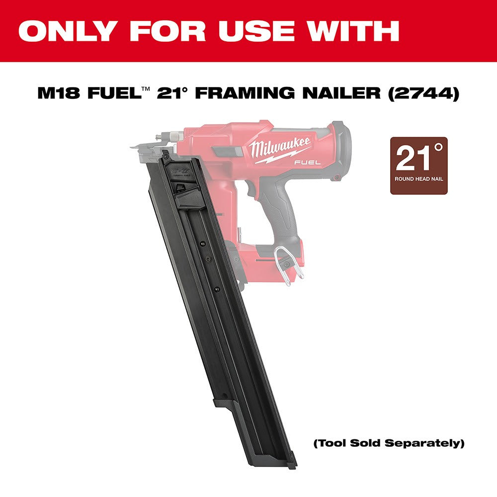 Milwaukee  48-08-2744 21 Degree Framing Nailer Extended Capacity Magazine