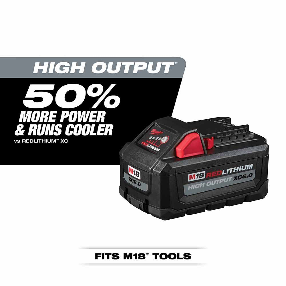 Milwaukee 48-11-1862 M18 REDLITHIUM High Output XC6.0 Battery 2-Pack