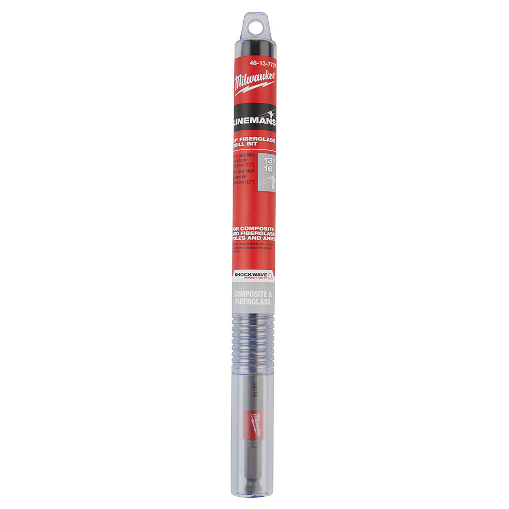 Milwaukee 48-13-7707 13/16 x  12 Shockwave™  Impact Duty™ Linemans Fiberglass Drill Bit