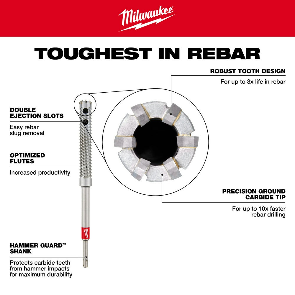 Milwaukee 48-20-6733 SDS PLUS 1-3/8 X 12 Rebar Cutter