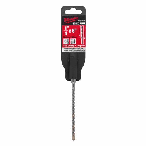 Milwaukee 48-20-7431 1/4 x 4 x 6 SDS Plus 2 Cutter Carbide Bit