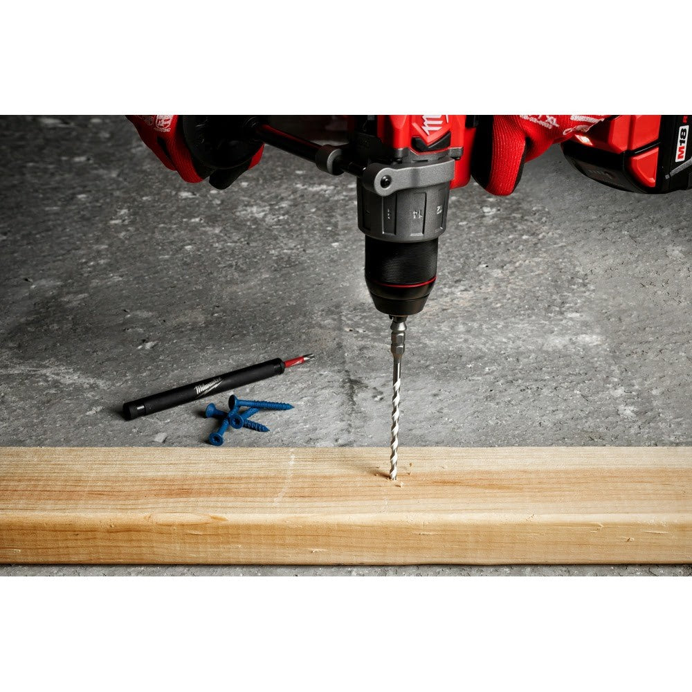 Milwaukee 48-20-8877 7pc. SHOCKWAVE Impact DUTY Carbide Multi-Material Drill Bit Concrete Screw Install Kit