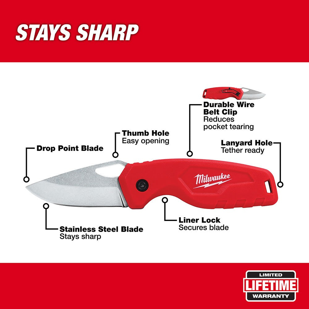 Milwaukee 48-22-1521 Compact Folding Pocket Knife