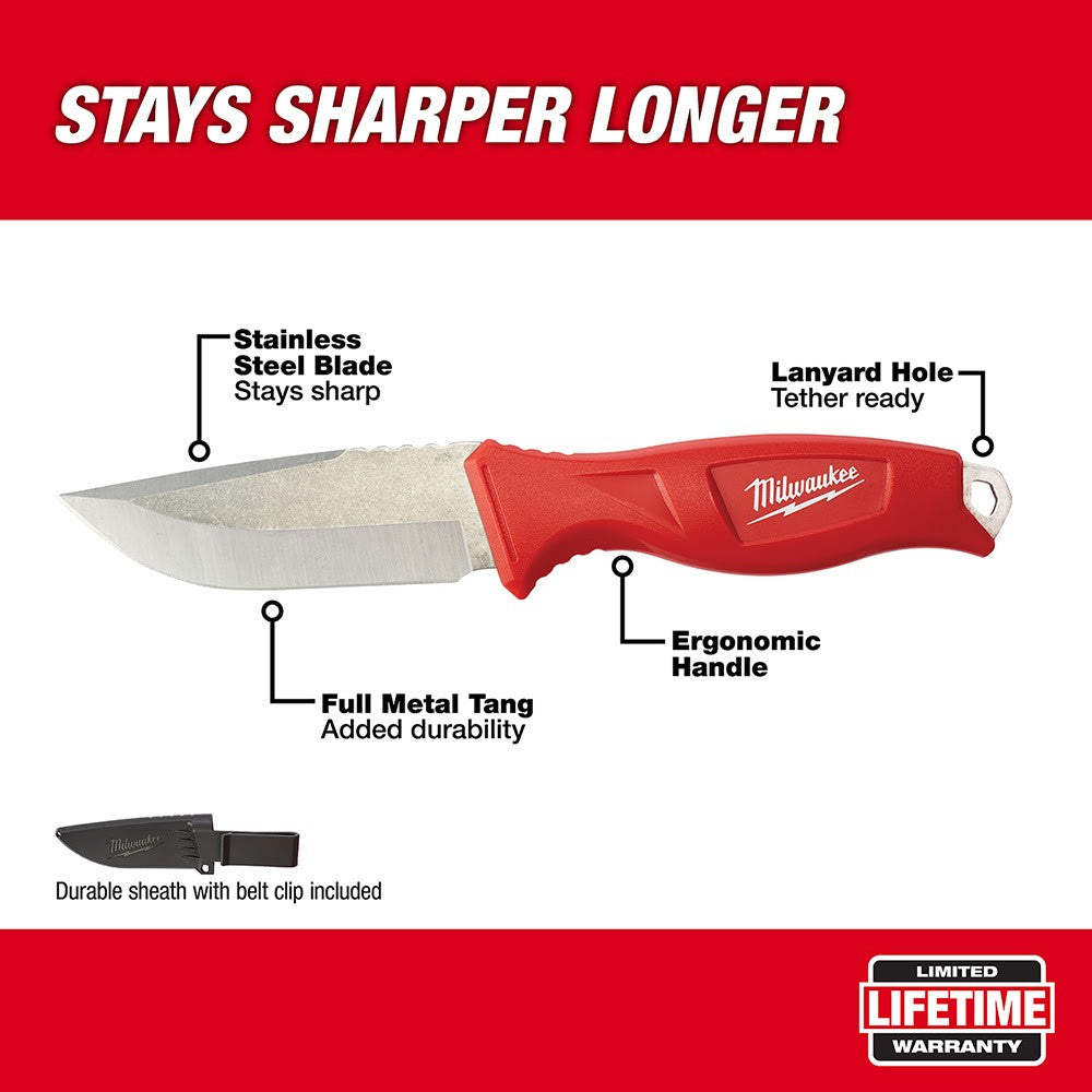 Milwaukee 48-22-1926 Tradesman Fixed Blade Knife